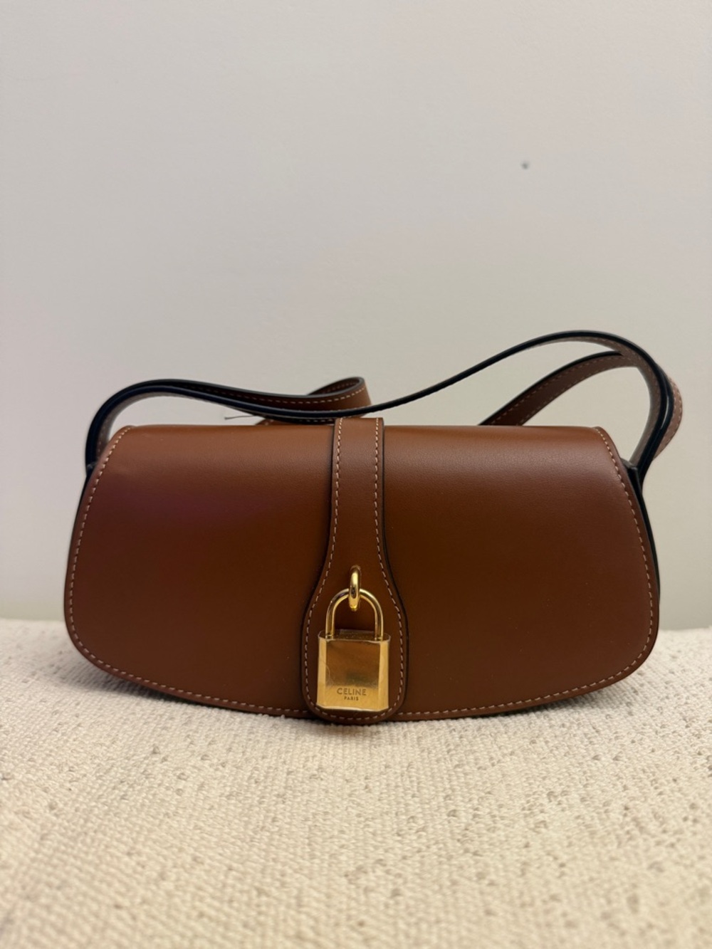 Celine Tabou Leather Handbag